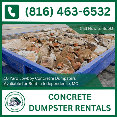 Concrete Dumpster Rental